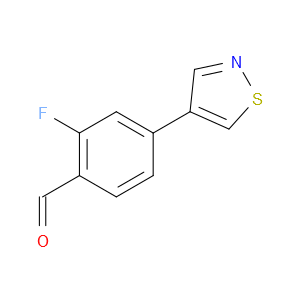 2-fluoro-4-(isothiazol-4-yl)benzaldehyde