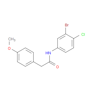 N-(3-Bromo-4-chlorophenyl)-4-methoxybenzeneacetamide