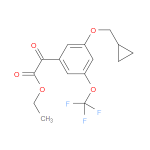 ethyl 2-(3-(cyclopropylmethoxy)-5-(trifluoromethoxy)phenyl)-2-oxoacetate