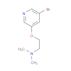 2-((5-bromopyridin-3-yl)oxy)-N,N-dimethylethanamine
