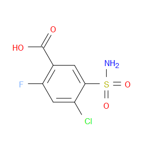 4-chloro-2-fluoro-5-sulfamoylbenzoic acid