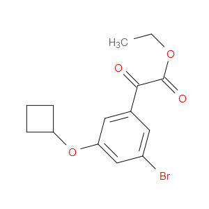 ethyl 2-(3-bromo-5-cyclobutoxyphenyl)-2-oxoacetate