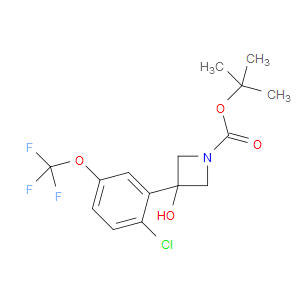 tert-butyl 3-(2-chloro-5-(trifluoromethoxy)phenyl)-3-hydroxyazetidine-1-carboxylate