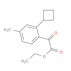ethyl 2-(2-cyclobutyl-4-methylphenyl)-2-oxoacetate