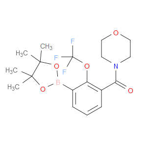 morpholino(3-(4,4,5,5-tetramethyl-1,3,2-dioxaborolan-2-yl)-2-(trifluoromethoxy)phenyl)methanone