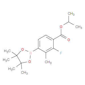 isopropyl 2-fluoro-3-methyl-4-(4,4,5,5-tetramethyl-1,3,2-dioxaborolan-2-yl)benzoate