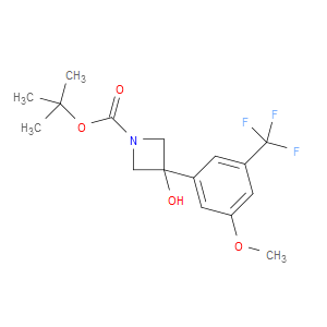 tert-butyl 3-hydroxy-3-(3-methoxy-5-(trifluoromethyl)phenyl)azetidine-1-carboxylate