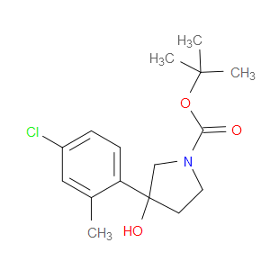 tert-butyl 3-(4-chloro-2-methylphenyl)-3-hydroxypyrrolidine-1-carboxylate
