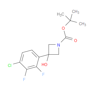 tert-butyl 3-(4-chloro-2,3-difluorophenyl)-3-hydroxyazetidine-1-carboxylate