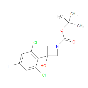 tert-butyl 3-(2,6-dichloro-4-fluorophenyl)-3-hydroxyazetidine-1-carboxylate