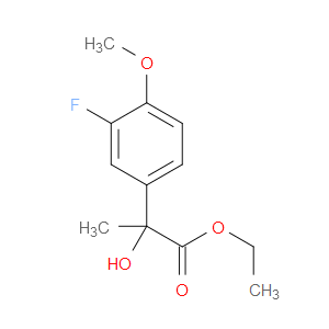 Ethyl 3-fluoro-α-hydroxy-4-methoxy-α-methylbenzeneacetate