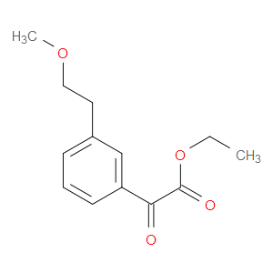ethyl 2-(3-(2-methoxyethyl)phenyl)-2-oxoacetate