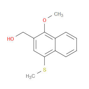 (1-methoxy-4-(methylthio)naphthalen-2-yl)methanol