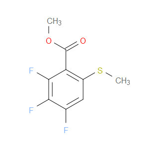 methyl 2,3,4-trifluoro-6-(methylthio)benzoate
