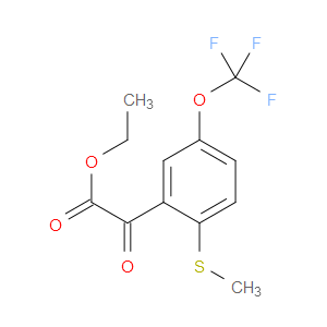 ethyl 2-(2-(methylthio)-5-(trifluoromethoxy)phenyl)-2-oxoacetate