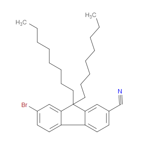 7-bromo-9,9-dioctyl-9H-fluorene-2-carbonitrile