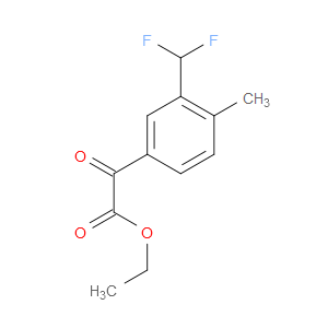 ethyl 2-(3-(difluoromethyl)-4-methylphenyl)-2-oxoacetate