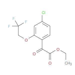 ethyl 2-(4-chloro-2-(2,2,2-trifluoroethoxy)phenyl)-2-oxoacetate