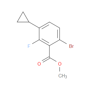 methyl 6-bromo-3-cyclopropyl-2-fluorobenzoate
