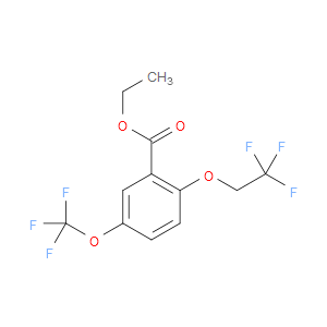 ethyl 2-(2,2,2-trifluoroethoxy)-5-(trifluoromethoxy)benzoate