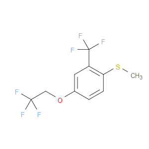 methyl(4-(2,2,2-trifluoroethoxy)-2-(trifluoromethyl)phenyl)sulfane