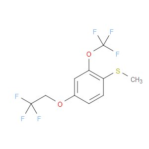 methyl(4-(2,2,2-trifluoroethoxy)-2-(trifluoromethoxy)phenyl)sulfane