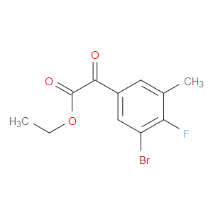 ethyl 2-(3-bromo-4-fluoro-5-methylphenyl)-2-oxoacetate