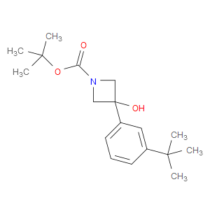 tert-butyl 3-(3-(tert-butyl)phenyl)-3-hydroxyazetidine-1-carboxylate