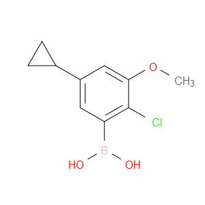 B-(2-Chloro-5-cyclopropyl-3-methoxyphenyl)boronic acid