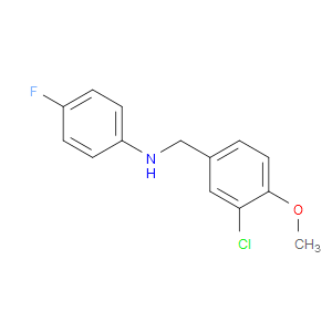 3-Chloro-N-(4-fluorophenyl)-4-methoxybenzenemethanamine