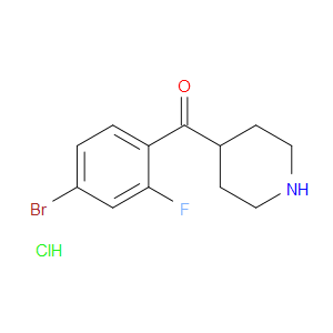 Methanone, (4-bromo-2-fluorophenyl)-4-piperidinyl-, hydrochloride (1:1)