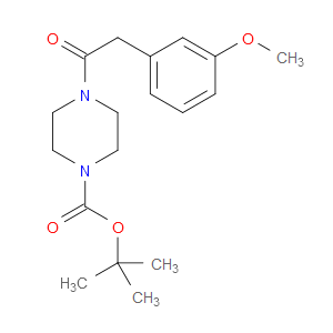 tert-butyl 4-(2-(3-methoxyphenyl)acetyl)piperazine-1-carboxylate