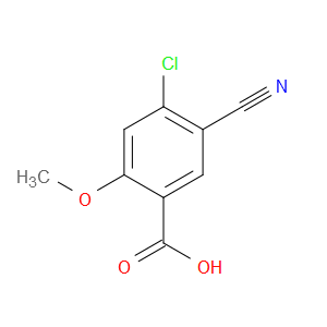 Benzoic acid, 4-chloro-5-cyano-2-methoxy-