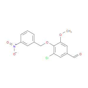 3-chloro-5-methoxy-4-((3-nitrobenzyl)oxy)benzaldehyde