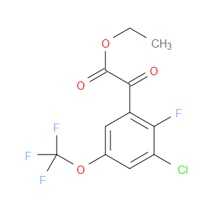 ethyl 2-(3-chloro-2-fluoro-5-(trifluoromethoxy)phenyl)-2-oxoacetate