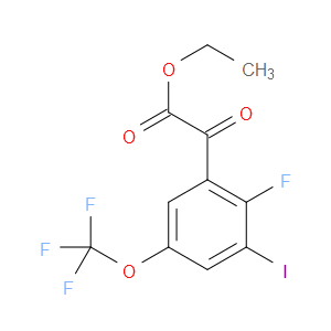 ethyl 2-(2-fluoro-3-iodo-5-(trifluoromethoxy)phenyl)-2-oxoacetate