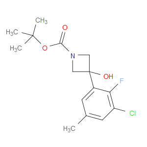 tert-butyl 3-(3-chloro-2-fluoro-5-methylphenyl)-3-hydroxyazetidine-1-carboxylate