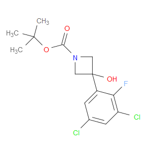 tert-butyl 3-(3,5-dichloro-2-fluorophenyl)-3-hydroxyazetidine-1-carboxylate