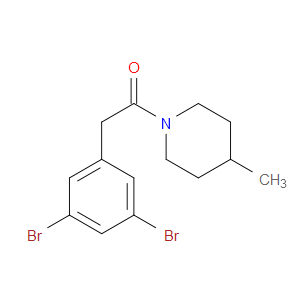 Ethanone, 2-(3,5-dibromophenyl)-1-(4-methyl-1-piperidinyl)-
