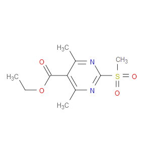 5-Pyrimidinecarboxylic acid, 4,6-dimethyl-2-(methylsulfonyl)-, ethyl ester
