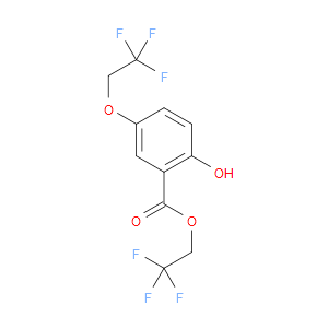 Benzoic acid, 2-hydroxy-5-(2,2,2-trifluoroethoxy)-, 2,2,2-trifluoroethyl ester