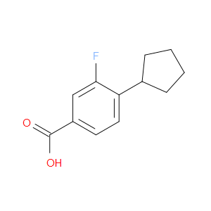 4-Cyclopentyl-3-fluorobenzoic acid