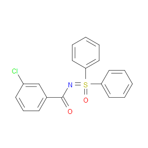Benzamide, 3-chloro-N-(oxidodiphenyl-λ4-sulfanylidene)-