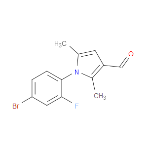 1-(4-Bromo-2-fluorophenyl)-2,5-dimethyl-1H-pyrrole-3-carboxaldehyde