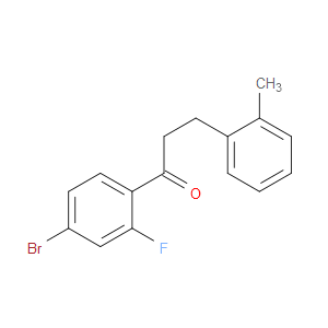 1-Propanone, 1-(4-bromo-2-fluorophenyl)-3-(2-methylphenyl)-