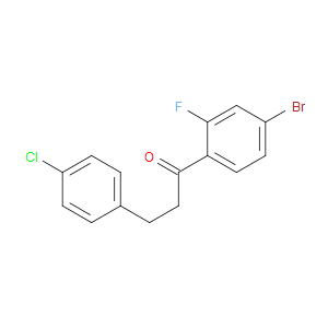 1-Propanone, 1-(4-bromo-2-fluorophenyl)-3-(4-chlorophenyl)-