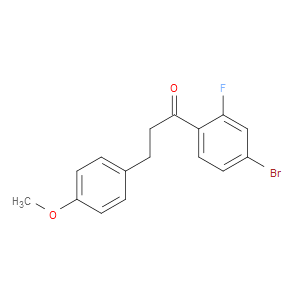 1-Propanone, 1-(4-bromo-2-fluorophenyl)-3-(4-methoxyphenyl)-