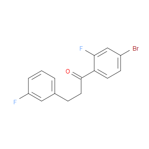 1-Propanone, 1-(4-bromo-2-fluorophenyl)-3-(3-fluorophenyl)-