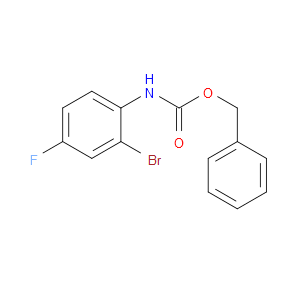 Phenylmethyl N-(2-bromo-4-fluorophenyl)carbamate