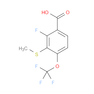 2-fluoro-3-(methylthio)-4-(trifluoromethoxy)benzoic acid